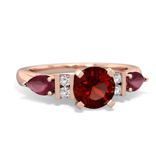 garnet-ruby engagement ring