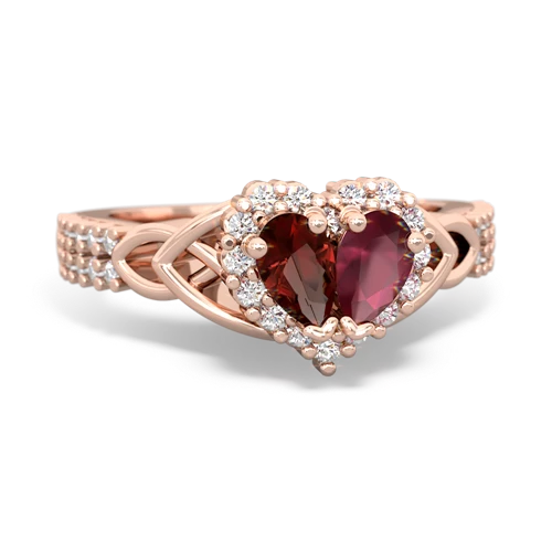 garnet-ruby keepsake engagement ring