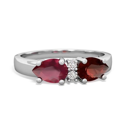 garnet-ruby timeless ring