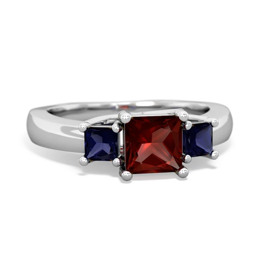 garnet-sapphire timeless ring