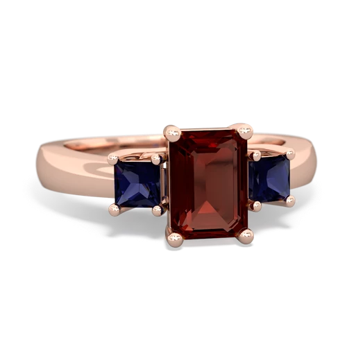 garnet-sapphire timeless ring