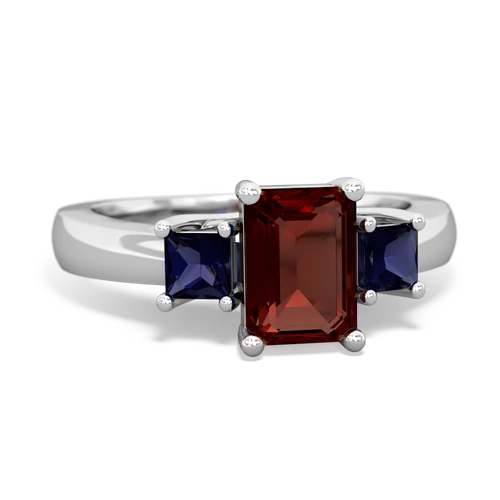 garnet-sapphire timeless ring