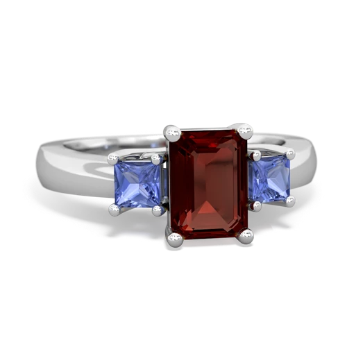 garnet-tanzanite timeless ring