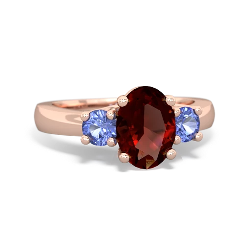 garnet-tanzanite timeless ring