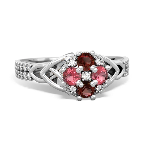 garnet-tourmaline engagement ring