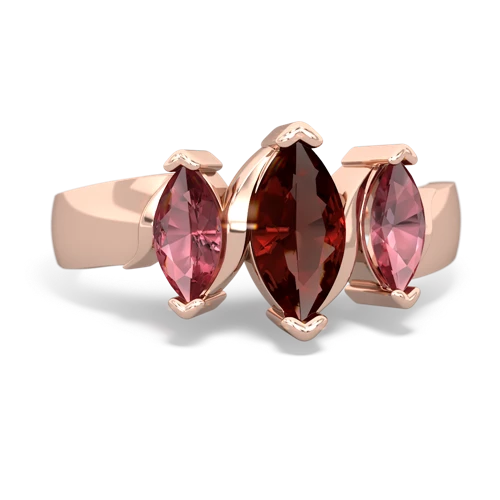 garnet-tourmaline keepsake ring