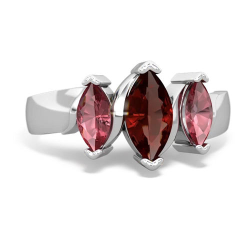 garnet-tourmaline keepsake ring