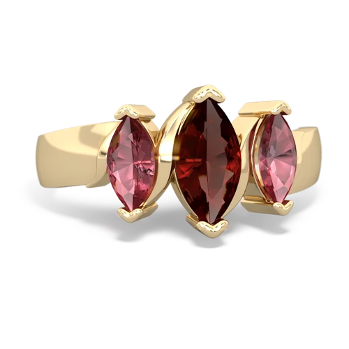 garnet-tourmaline keepsake ring