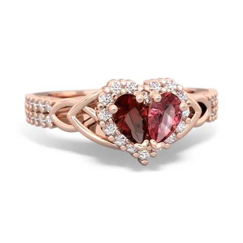 garnet-tourmaline keepsake engagement ring