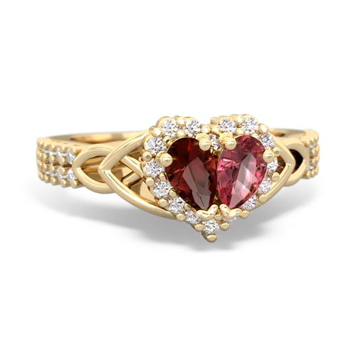 garnet-tourmaline keepsake engagement ring