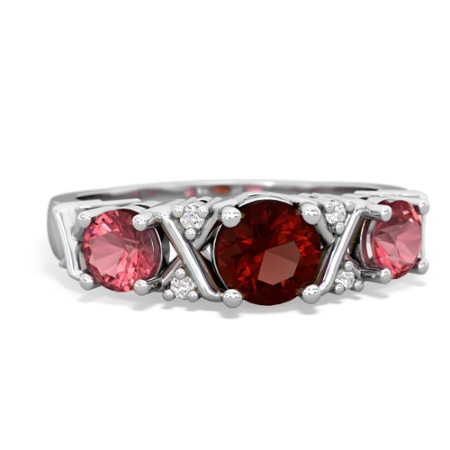 garnet-tourmaline timeless ring