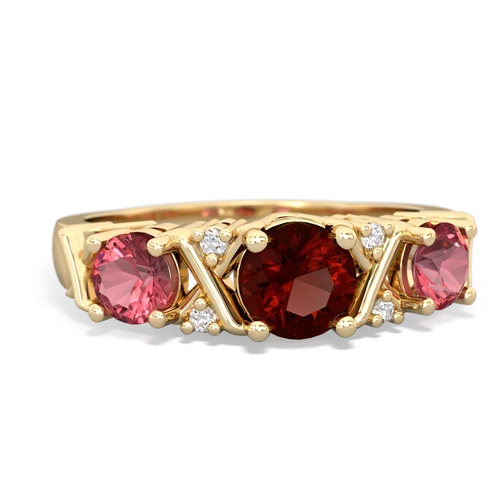 garnet-tourmaline timeless ring