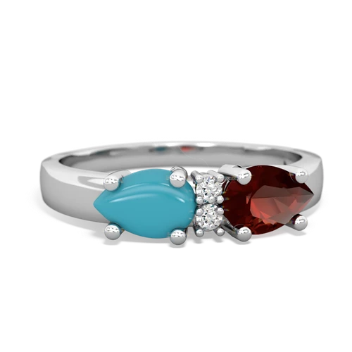 garnet-turquoise timeless ring