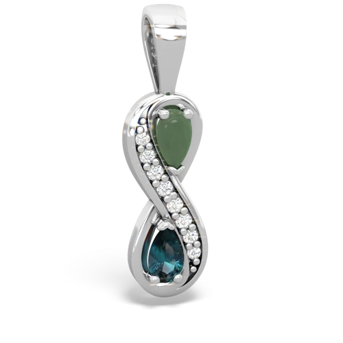 jade-alexandrite keepsake infinity pendant