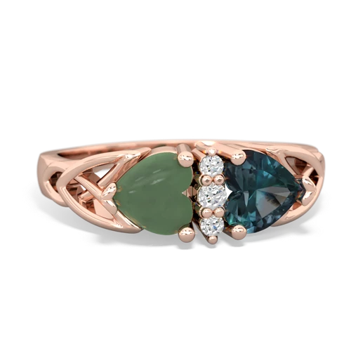 jade-alexandrite celtic ring