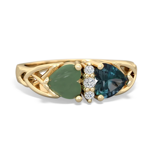 jade-alexandrite celtic ring
