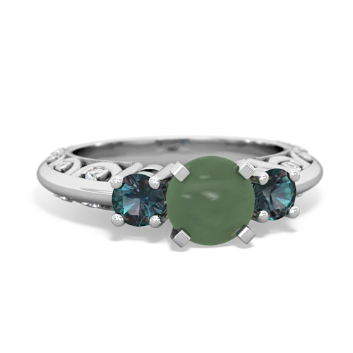 jade-alexandrite engagement ring