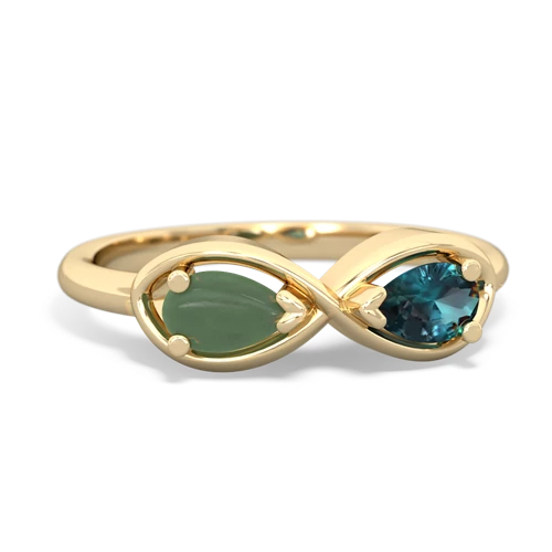 jade-alexandrite infinity ring