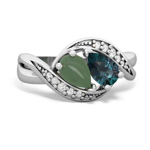 jade-alexandrite keepsake curls ring