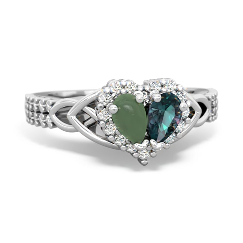 jade-alexandrite keepsake engagement ring