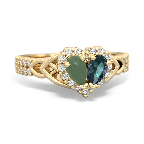 jade-alexandrite keepsake engagement ring