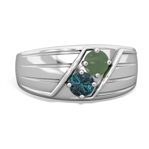 jade-alexandrite mens ring