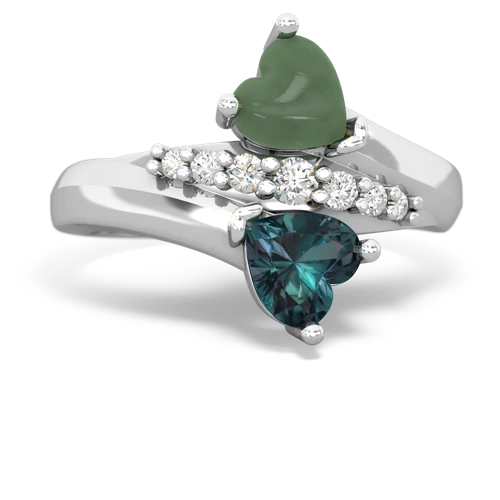 jade-alexandrite modern ring