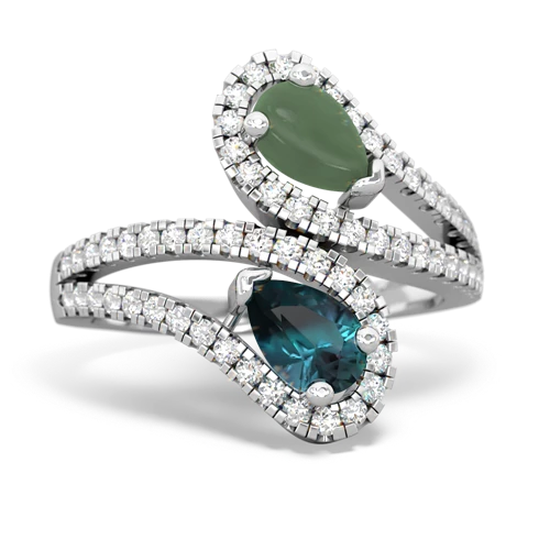 jade-alexandrite pave swirls ring