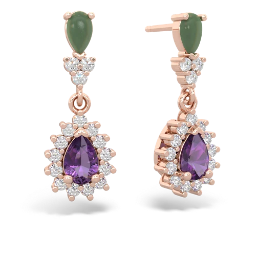 jade-amethyst dangle earrings