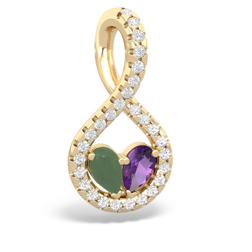 jade-amethyst pave twist pendant