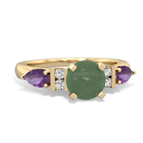 jade-amethyst engagement ring