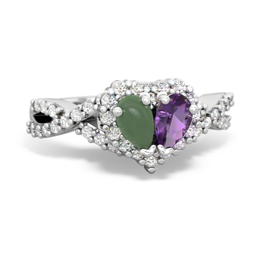 jade-amethyst engagement ring