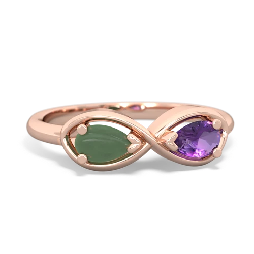 jade-amethyst infinity ring