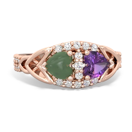 jade-amethyst keepsake engagement ring