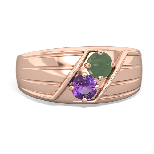 jade-amethyst mens ring