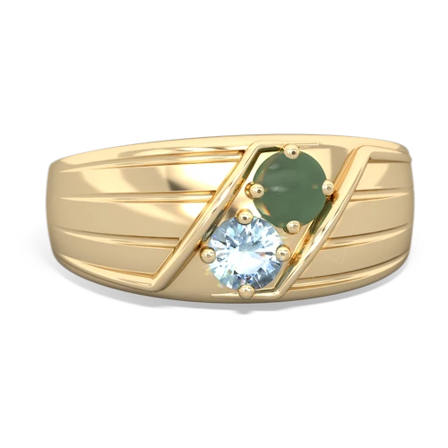 jade-aquamarine mens ring
