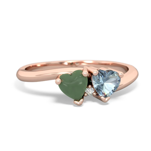 jade-aquamarine sweethearts promise ring