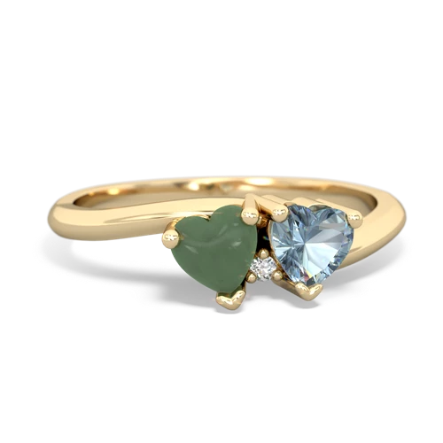 jade-aquamarine sweethearts promise ring