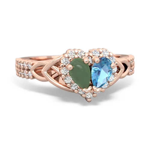 jade-blue topaz keepsake engagement ring