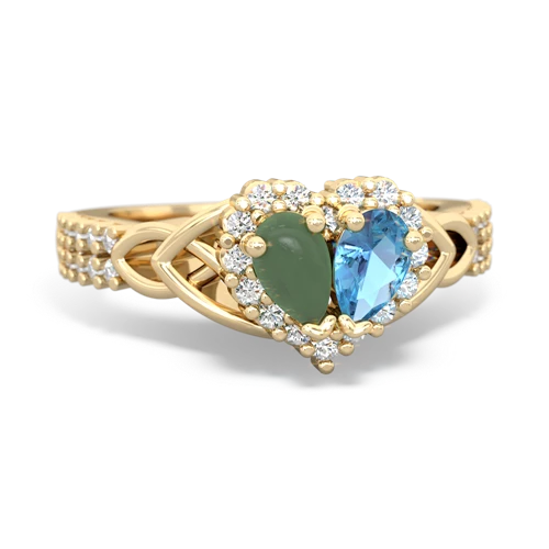 jade-blue topaz keepsake engagement ring