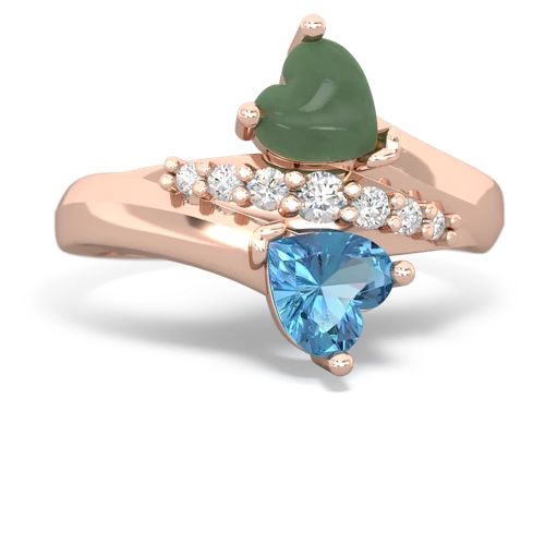 jade-blue topaz modern ring