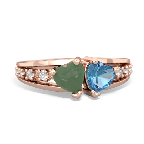 jade-blue topaz modern ring