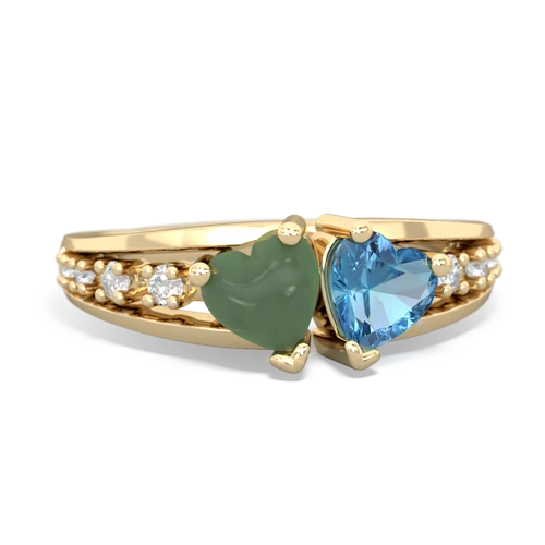 jade-blue topaz modern ring