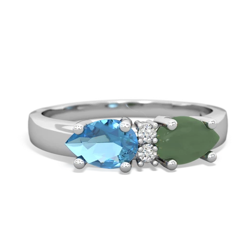 jade-blue topaz timeless ring