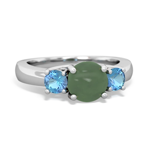 jade-blue topaz timeless ring