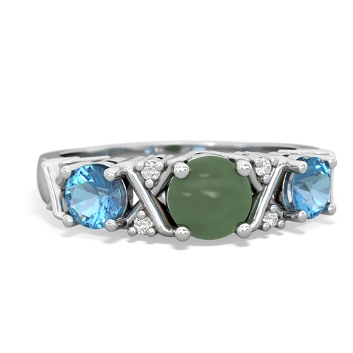 jade-blue topaz timeless ring