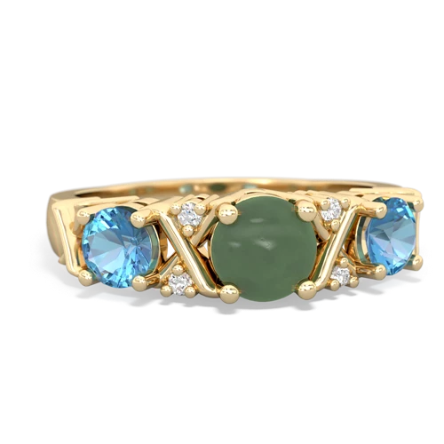 jade-blue topaz timeless ring