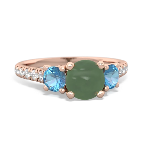 jade-blue topaz trellis pave ring