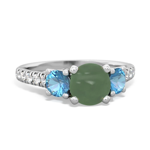 jade-blue topaz trellis pave ring