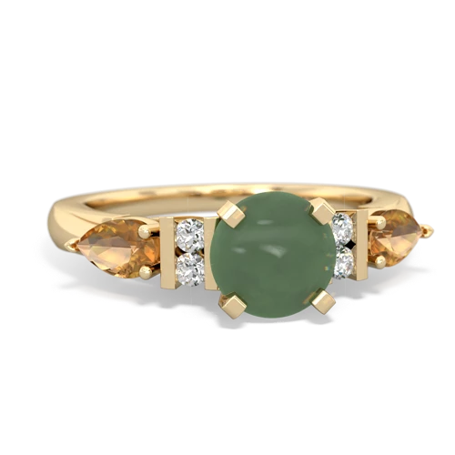 jade-citrine engagement ring